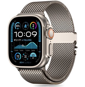 Pasek TECH-PROTECT Milano do Apple Watch 6/7/8/9/10/SE/Ultra 1/2 (44/45/46/49mm) Tytanowy