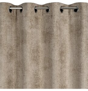 Zasłona EUROFIRANY Aleta 135 x 250 cm Beżowy