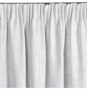 Zasłona EUROFIRANY Rosi 140 x 270 cm Biało-srebrny