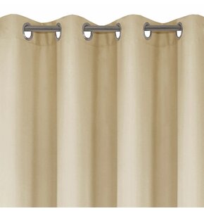 Zasłona EUROFIRANY Rita 140 x 250 cm Beżowy