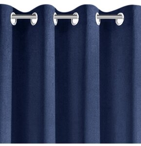Zasłona EUROFIRANY Rita 140 x 250 cm Granatowy