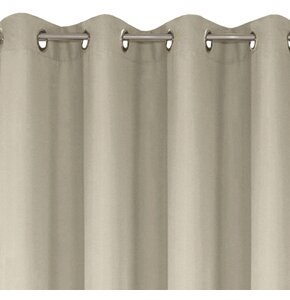 Zasłona EUROFIRANY Rita 140 x 250 cm Ciemnobeżowy