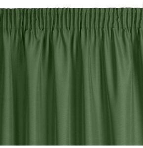 Zasłona EUROFIRANY Rita 140 x 270 cm Ciemnozielony