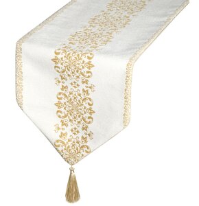 Bieżnik EUROFIRANY Majorka 30 x 120 cm Biały