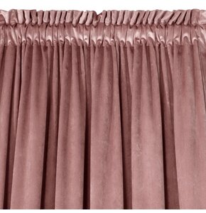 Zasłona EUROFIRANY Design 91 Rosa 140 x 270 cm Ciemnoróżowy
