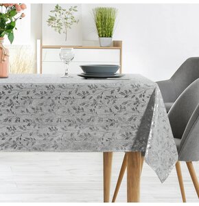 Obrus EUROFIRANY Simona 140 x 260 cm Srebrny