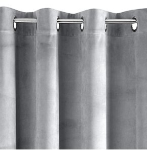 Zasłona EUROFIRANY Pierre 140 x 250 cm Jasnoszary