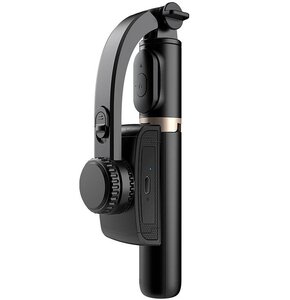 Gimbal ręczny APEXEL Q08D Czarny + lampa Led
