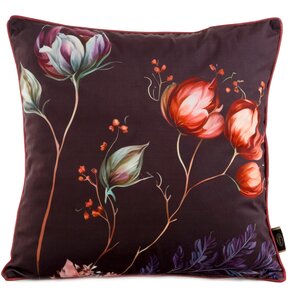 Poszewka EUROFIRANY Velvet 130 45 x 45 cm Bordowo-turkusowy