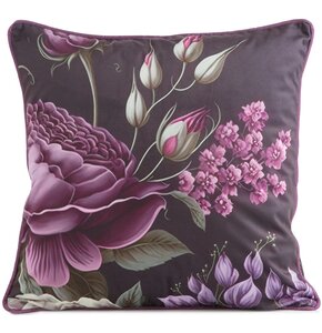 Poszewka EUROFIRANY Velvet 120 45 x 45 cm Fioletowo-czarny
