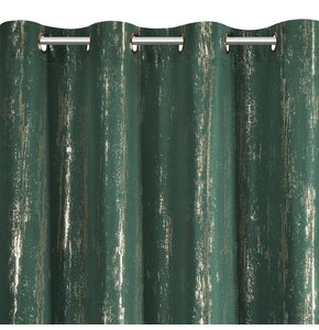 Zasłona EUROFIRANY Libi 140 x 250 cm Zielono-złoty
