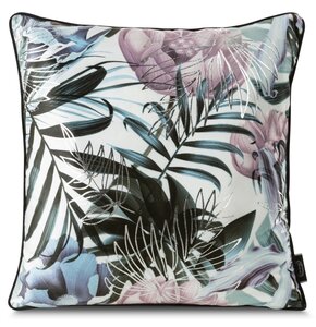 Poszewka EUROFIRANY Malibu 45 x 45 cm Biało-srebrny