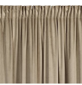 Zasłona EUROFIRANY Carli 140 x 270 cm Ciemnobeżowy