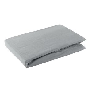 Prześcieradło EUROFIRANY Design 91 Jersey z gumką 220 x 200 cm Stalowy