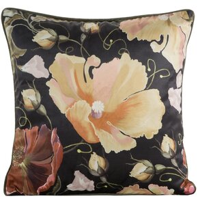 Poszewka EUROFIRANY Velvet 115 45 x 45 cm Czarno-miodowy
