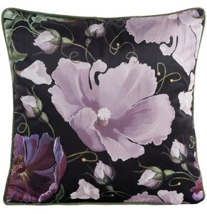 Poszewka EUROFIRANY Velvet 116 45 x 45 cm Czarno-fioletowy