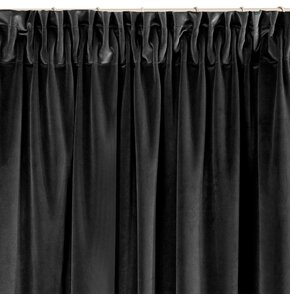 Zasłona EUROFIRANY Villa 140 x 270 cm Czarny