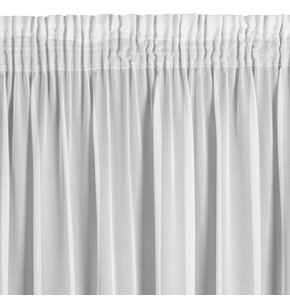 Firana gotowa EUROFIRANY Tina 140 x 270 cm Biały