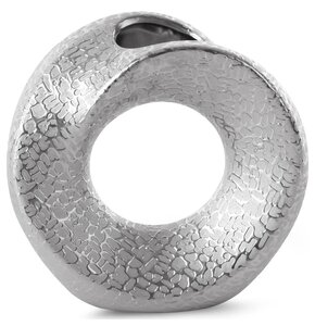 Wazon EUROFIRANY Riso 19 x 7 x 18 cm Srebrny