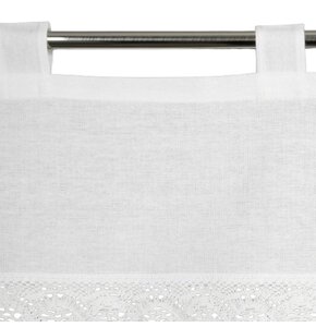 Firana gotowa EUROFIRANY Vince 150 x 30 cm Biały