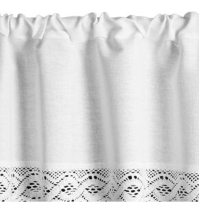 Firana gotowa EUROFIRANY Vince 200 x 40 cm Biały