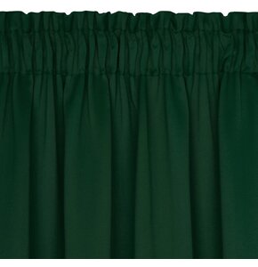 Zasłony EUROFIRANY Logan 135 x 270 cm Ciemnozielony
