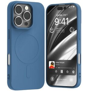 Etui MERCURY Semi-Silicone MagSafe do Apple iPhone 16 Pro Niebieski