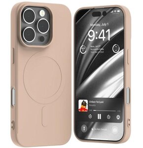 Etui MERCURY Semi-Silicone MagSafe do Apple iPhone 16 Pro Różowo-piaskowy