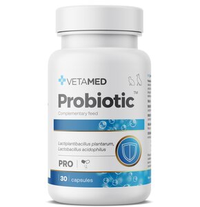 Suplement dla psa i kota VETAMED Probiotic (30 kapsułek)