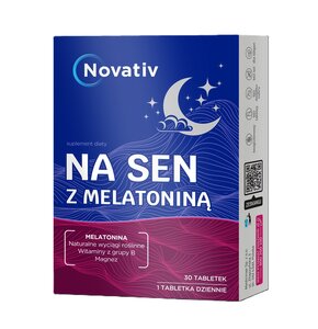Suplement na sen NOVATIV Melatonina (30 tabletek)