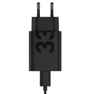 Ładowarka sieciowa MOTOROLA TurboPower PD 33W + Kabel USB-A - USB-C Czarny