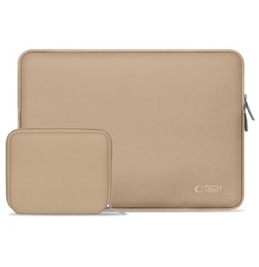Etui na laptopa TECH-PROTECT Neoslim 13-14 cali Beżowy + Torba na akcesoria