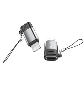 Adapter USB-Typ C - Lightning AWEI A11 Szaro-czarny