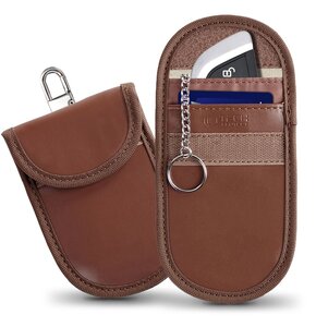 Etui z ochroną RFID na kluczyki TECH-PROTECT KLR100 Keyless RFID Signal Blocker Case Brązowy