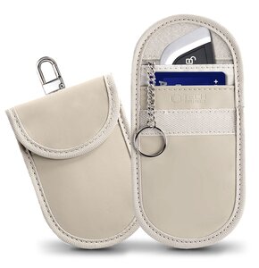 Etui z ochroną RFID na kluczyki TECH-PROTECT KLR100 Keyless RFID Signal Blocker Case Beżowy