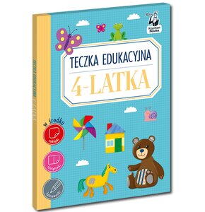 Książka z zadaniami Teczka edukacyjna. Ćwiczenia 4-latka (miękka okładka)
