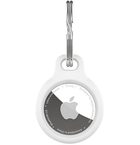 Etui FIXED Silky do Apple AirTag Biały