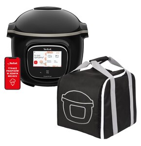 Multicooker TEFAL Cook4Me Touch CY9128 (Wi-Fi) + Torba transportowa TEFAL XA607800 Cook4Me oraz dostępem do ponad 1000 darmowych przepisów