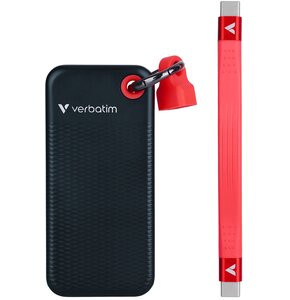 Dysk VERBATIM Pocket 2TB SSD Czarno-czerwony
