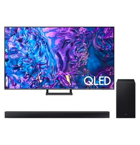 Telewizor SAMSUNG QE55Q74D 55" QLED 4K 120Hz Tizen TV Dolby Atmos HDMI 2.1 + Soundbar SAMSUNG HW-B750D EN Czarny