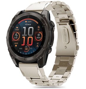 Pasek TECH-PROTECT Stainless do Garmin Fenix 5/6/6 Pro/7/E (47 mm) Tytanowy