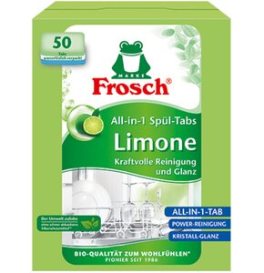 Tabletki do zmywarek FROSCH Limonkowe All in 1 - 50 szt.
