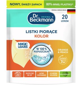 Listki piorące DR BECKMANN Magic Leaves Orange&Peach (20 sztuk)