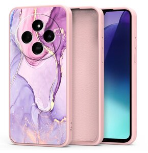 Etui TECH-PROTECT Icon do Xiaomi Redmi 14C/Poco C75 Marble