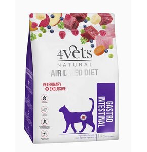 Karma dla kota 4VETS NATURAL Gastro Intestinal Wołowina z indykiem 1 kg