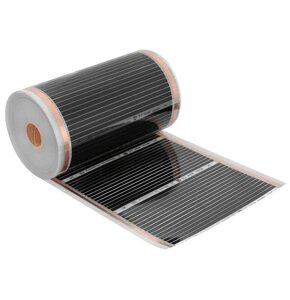 Folia grzewcza na podczerwień MISSION AIR 160 W/m² Black Silver PTC 0.3m² (1m x 30cm)