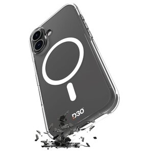 Etui PURO Impact Clear D3O MagSafe do Apple iPhone 16 Przezroczysty