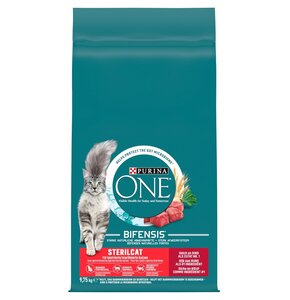 Karma dla kota PURINA ONE Sterilcat Wołowina z pszenicą 9.75 kg