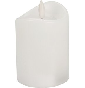 Świeca dekoracyjna CHRISTMAS GIFTS Led Timer 70 x 150 mm Biała