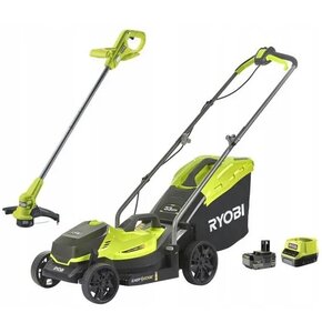 Kosiarka akumulatorowa RYOBI OLM1833LT23A-140 + Podkaszarka RLT3525 18 V